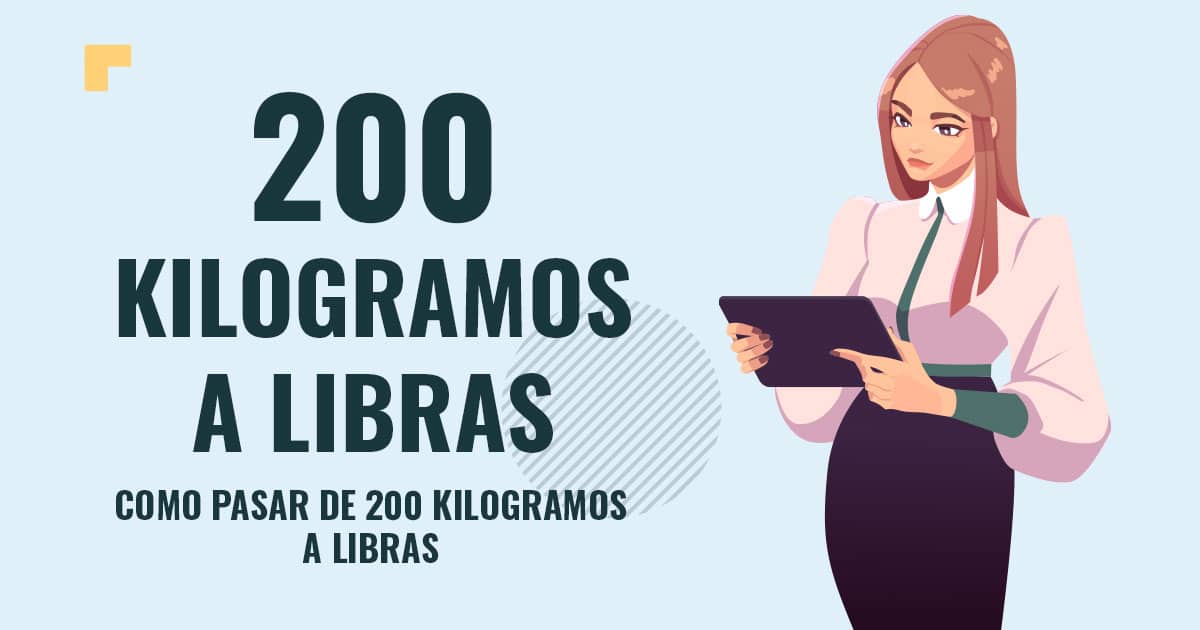 Como pasar de 200 kilogramos a libras Profesor en pizarra explicando cuanto son 200 kilogramos a libras