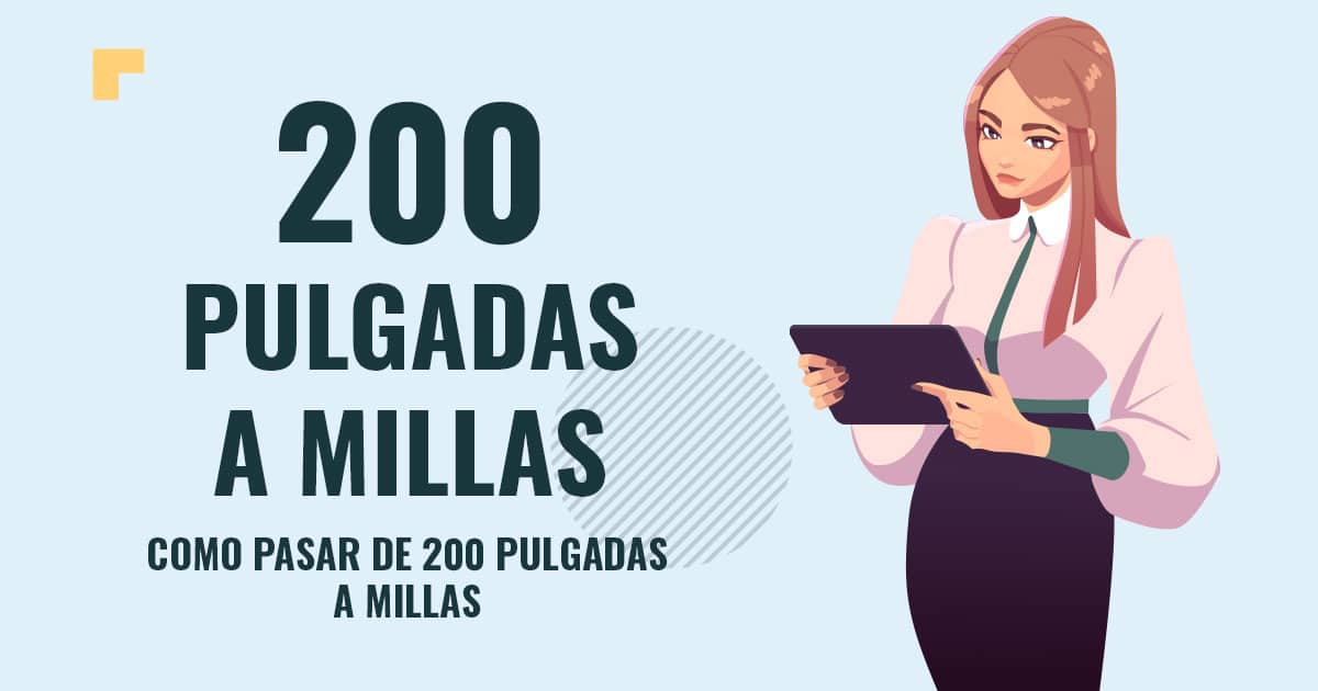 Como pasar de 200 pulgadas a millas Profesor en pizarra explicando cuanto son 200 pulgadas a millas