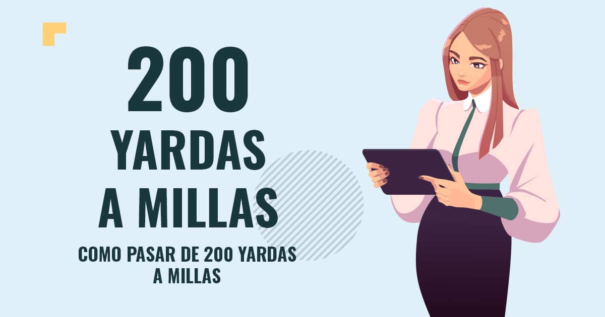 Profesor en pizarra explicando cuanto son 200 yardas a millas