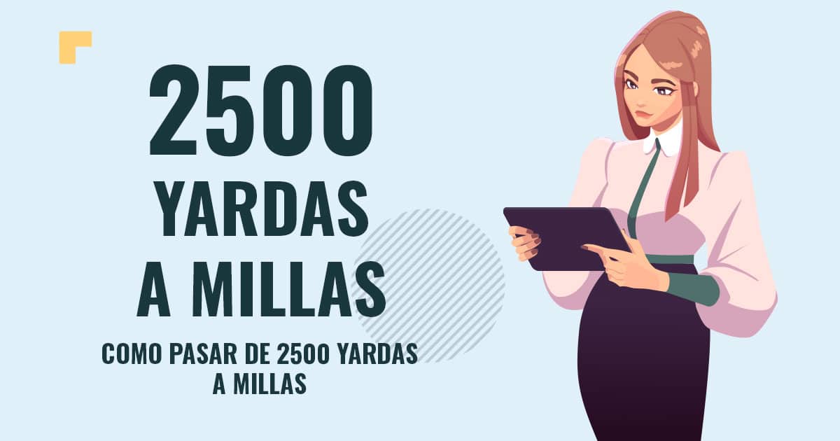 Como pasar de 2500 yardas a millas Profesor en pizarra explicando cuanto son 2500 yardas a millas
