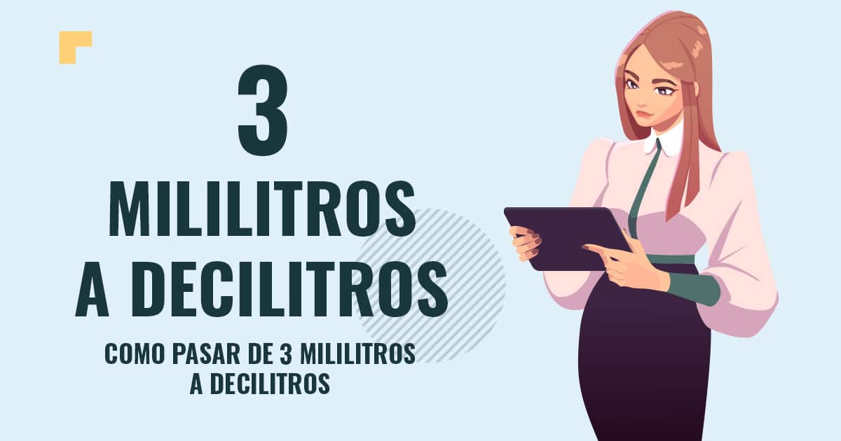 Profesor en pizarra explicando cuanto son 3 mililitros a decilitros