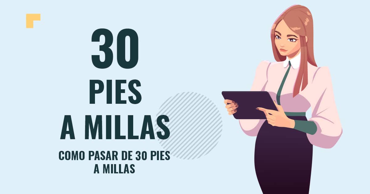 Como pasar de 30 pies a millas Profesor en pizarra explicando cuanto son 30 pies a millas