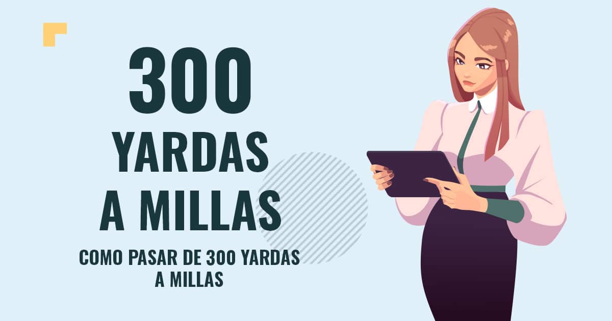 Profesor en pizarra explicando cuanto son 300 yardas a millas