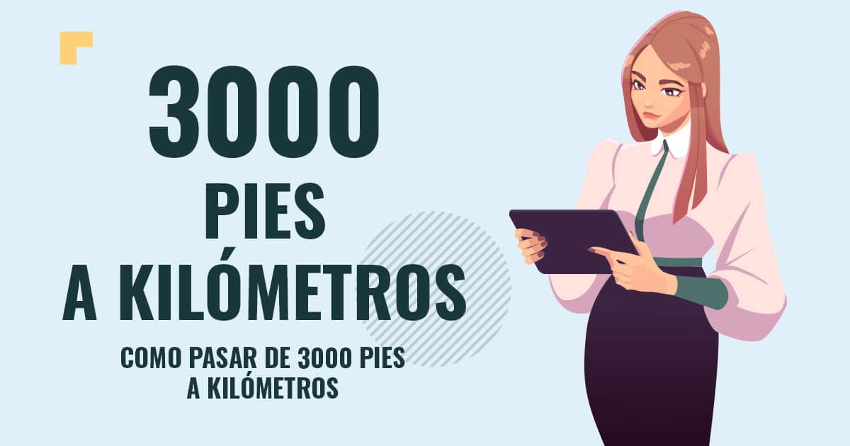 Profesor en pizarra explicando cuanto son 3000 pies a kilómetros