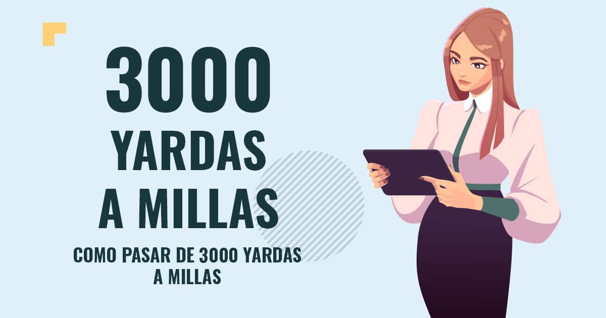 Profesor en pizarra explicando cuanto son 3000 yardas a millas