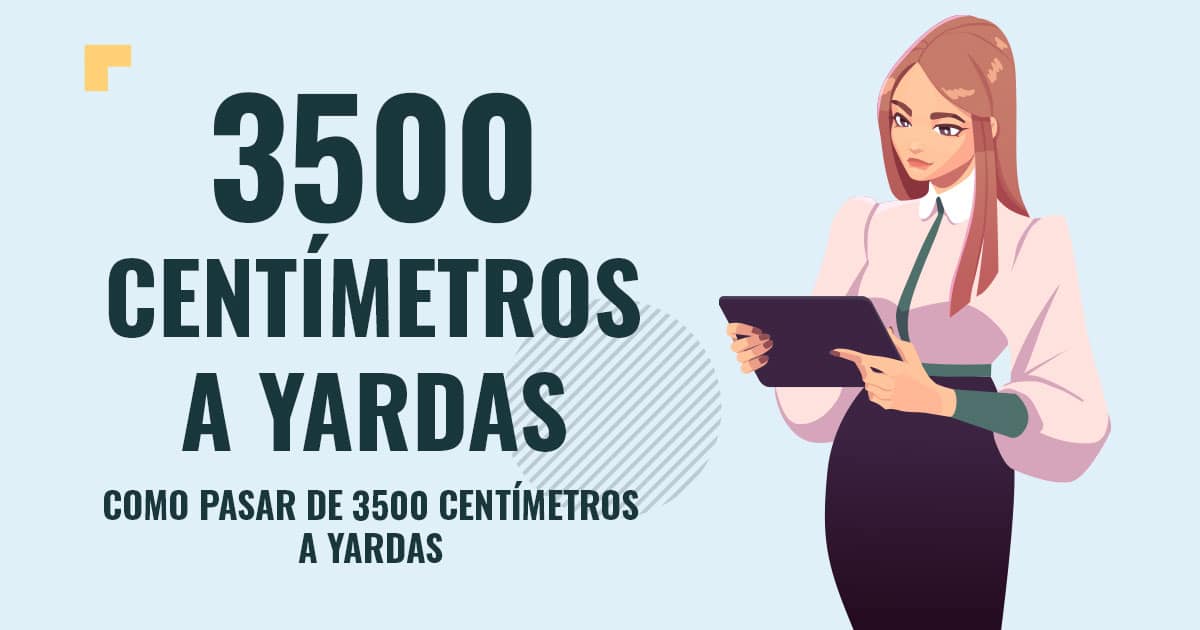 Profesor en pizarra explicando cuanto son 3500 centimetros a yardas