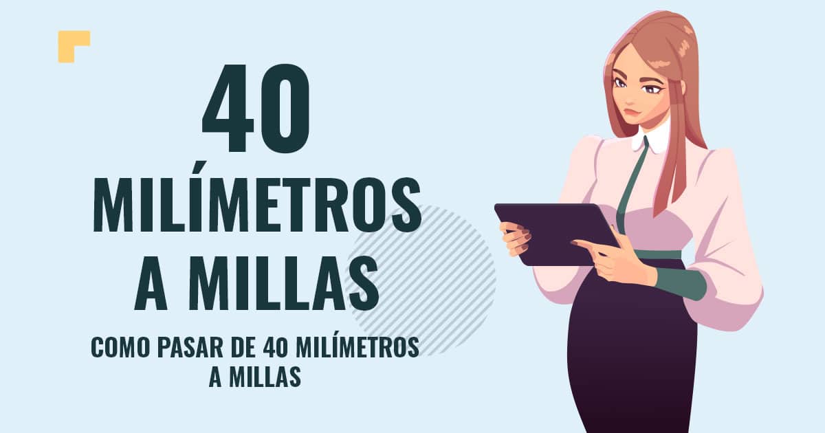 Como pasar de 40 milimetros a millas Profesor en pizarra explicando cuanto son 40 milimetros a millas