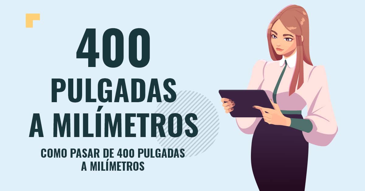 Profesor en pizarra explicando cuanto son 400 pulgadas a milímetros