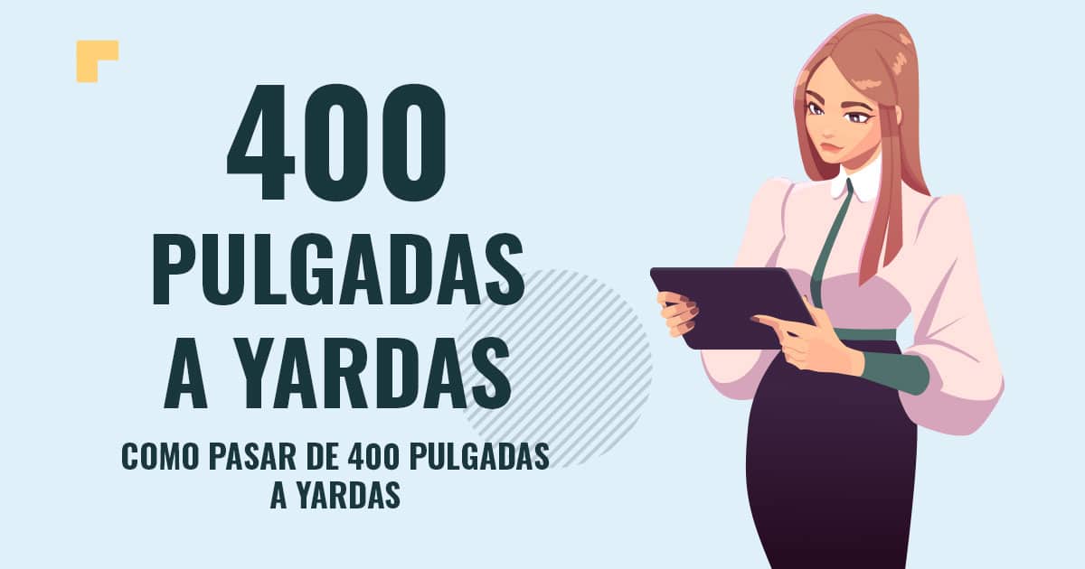 Profesor en pizarra explicando cuanto son 400 pulgadas a yardas