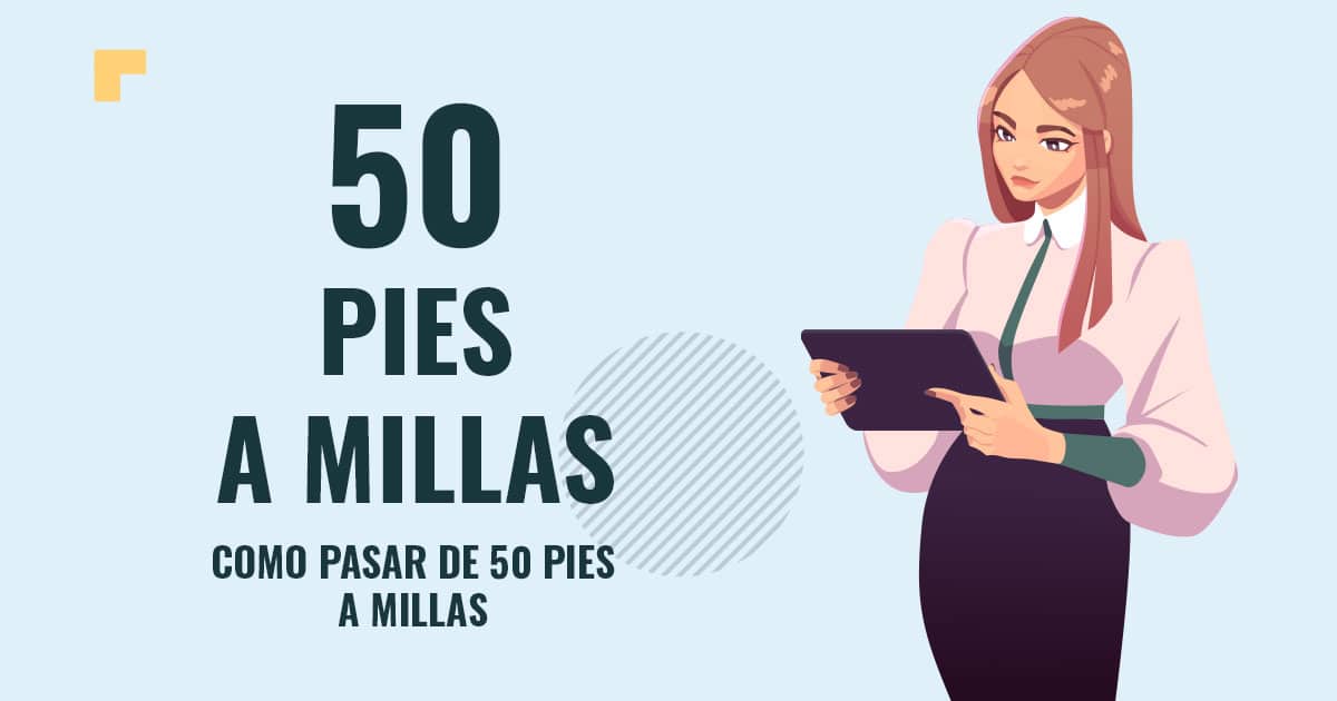 Como pasar de 50 pies a millas Profesor en pizarra explicando cuanto son 50 pies a millas
