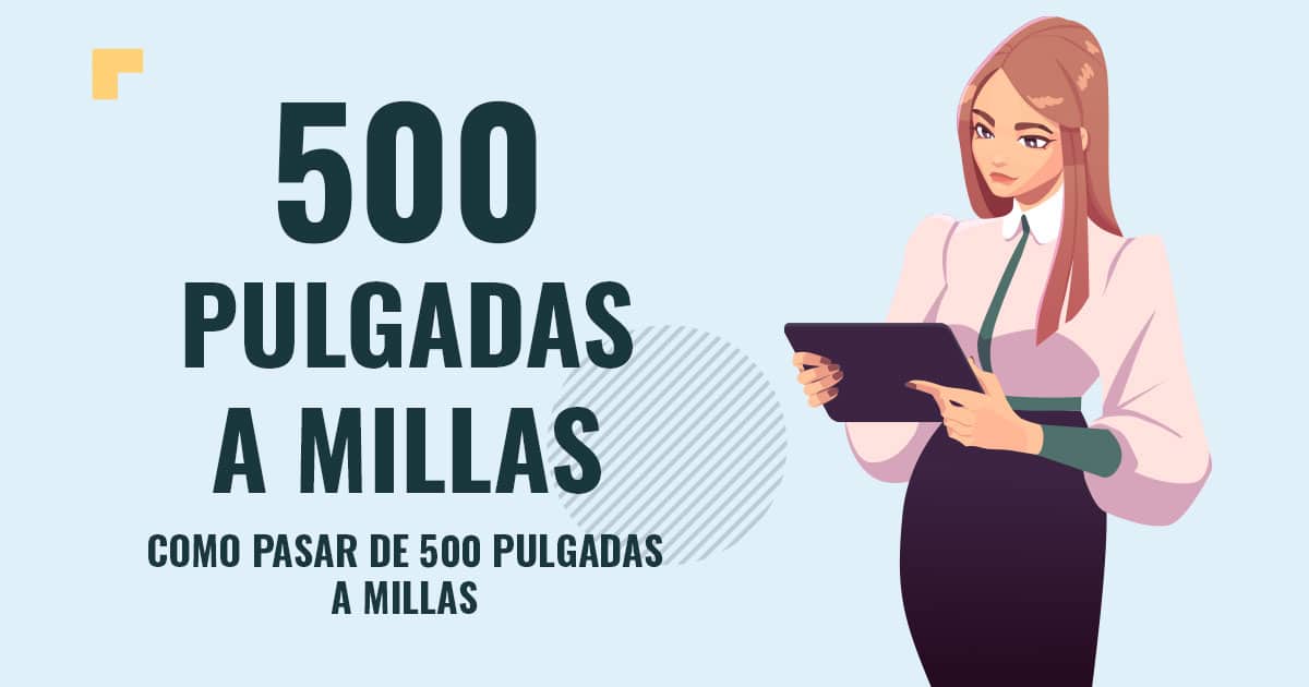 Como pasar de 500 pulgadas a millas Profesor en pizarra explicando cuanto son 500 pulgadas a millas