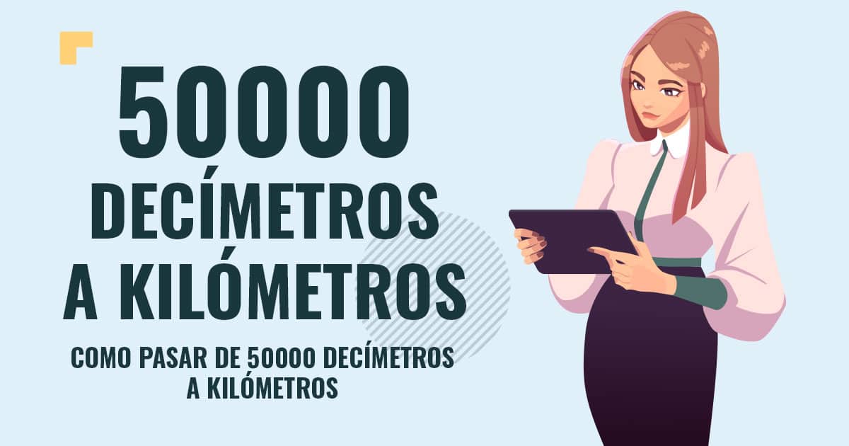 Como pasar de 50000 decimetros a kilómetros Profesor en pizarra explicando cuanto son 50000 decimetros a kilómetros