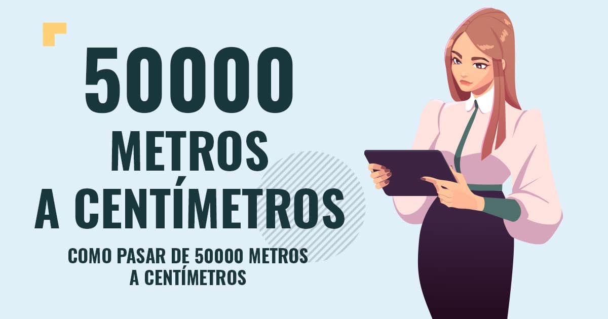 Profesor en pizarra explicando cuanto son 50000 metros a centímetros
