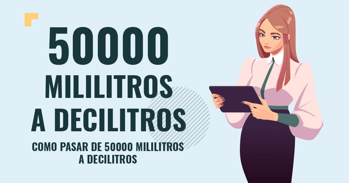 Como pasar de 50000 mililitros a decilitros Profesor en pizarra explicando cuanto son 50000 mililitros a decilitros