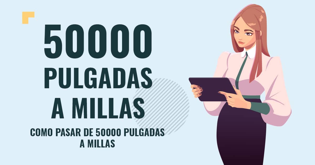 Profesor en pizarra explicando cuanto son 50000 pulgadas a millas