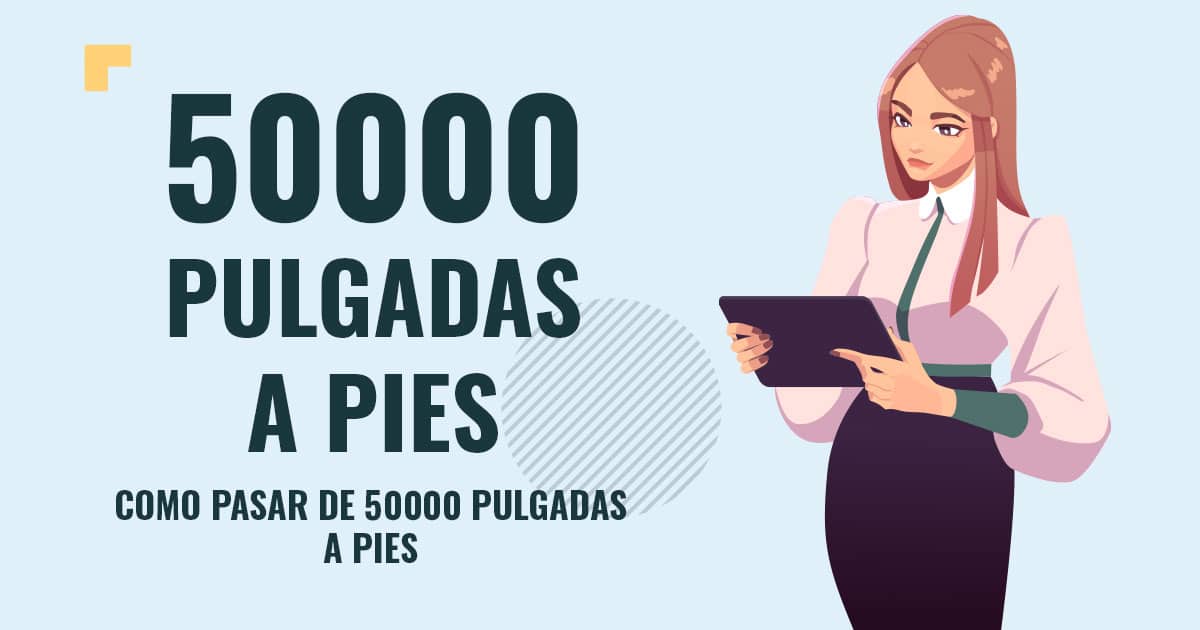Profesor en pizarra explicando cuanto son 50000 pulgadas a pies