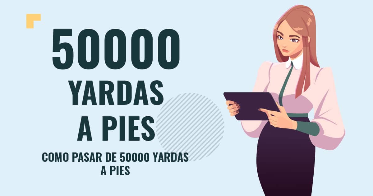 Profesor en pizarra explicando cuanto son 50000 yardas a pies
