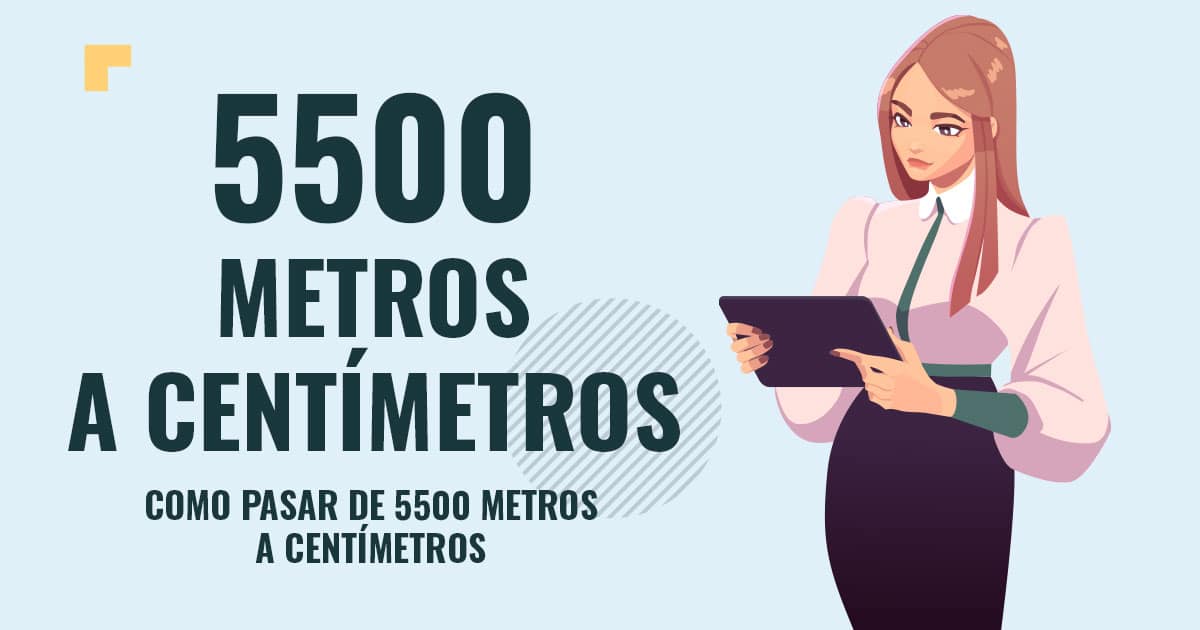 Profesor en pizarra explicando cuanto son 5500 metros a centímetros