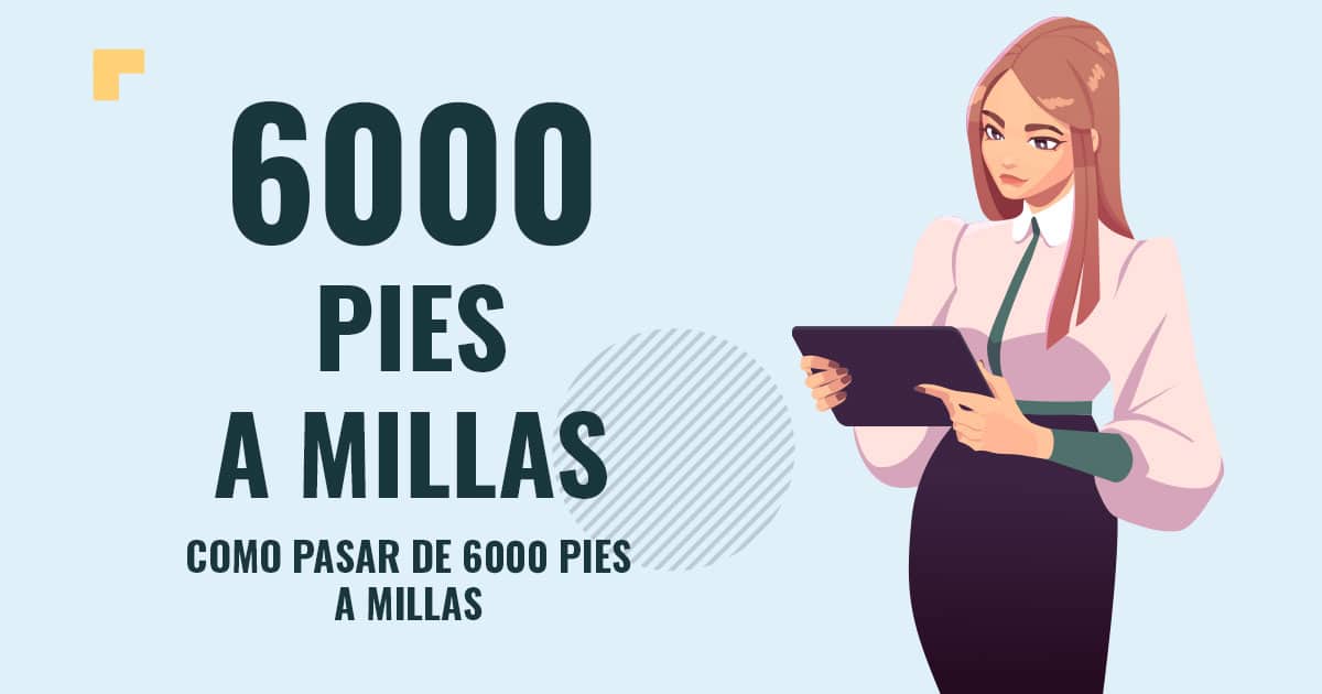 Profesor en pizarra explicando cuanto son 6000 pies a millas