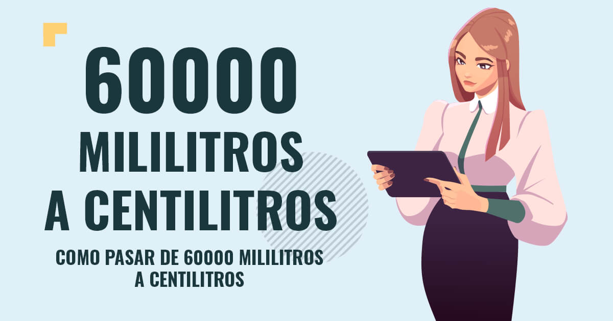 Profesor en pizarra explicando cuanto son 60000 mililitros a centilitros