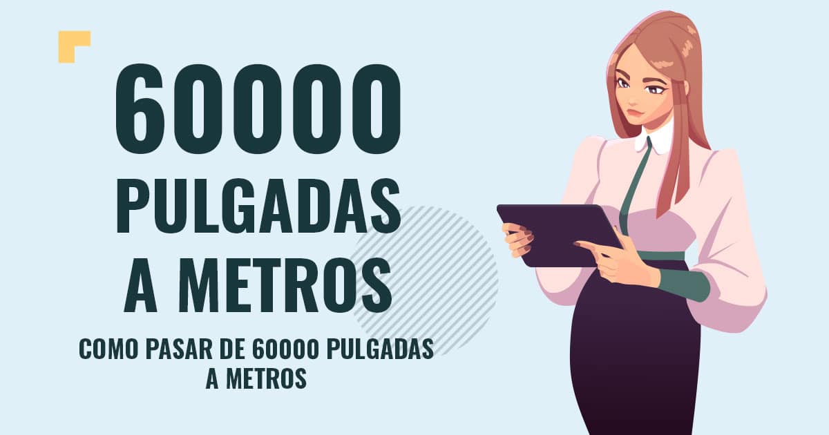 Profesor en pizarra explicando cuanto son 60000 pulgadas a metros