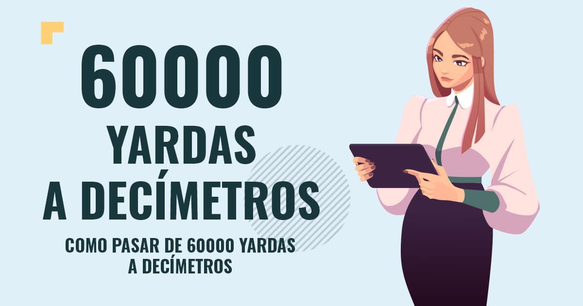 Profesor en pizarra explicando cuanto son 60000 yardas a decímetros