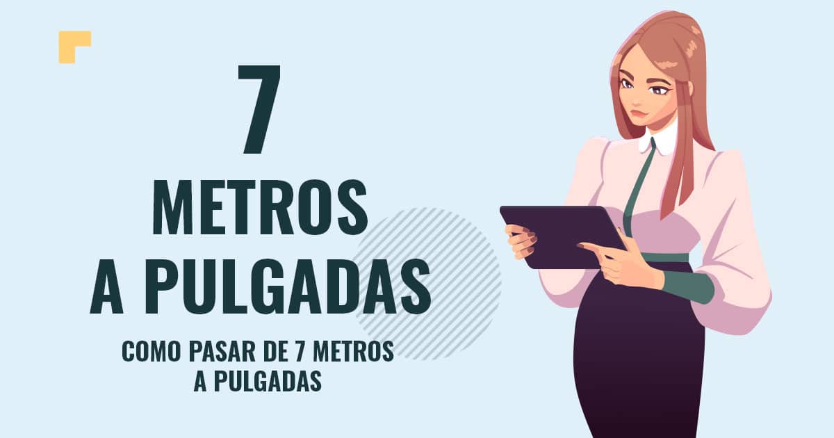 Como pasar de 7 metros a pulgadas Profesor en pizarra explicando cuanto son 7 metros a pulgadas