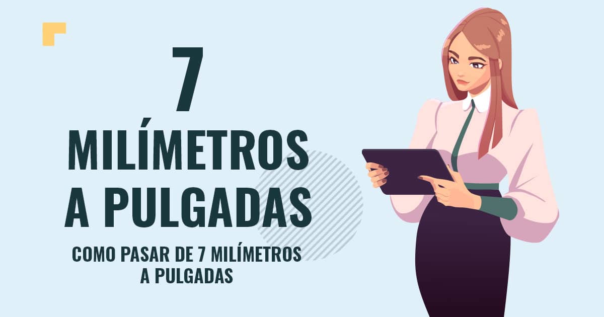 Profesor en pizarra explicando cuanto son 7 milimetros a pulgadas