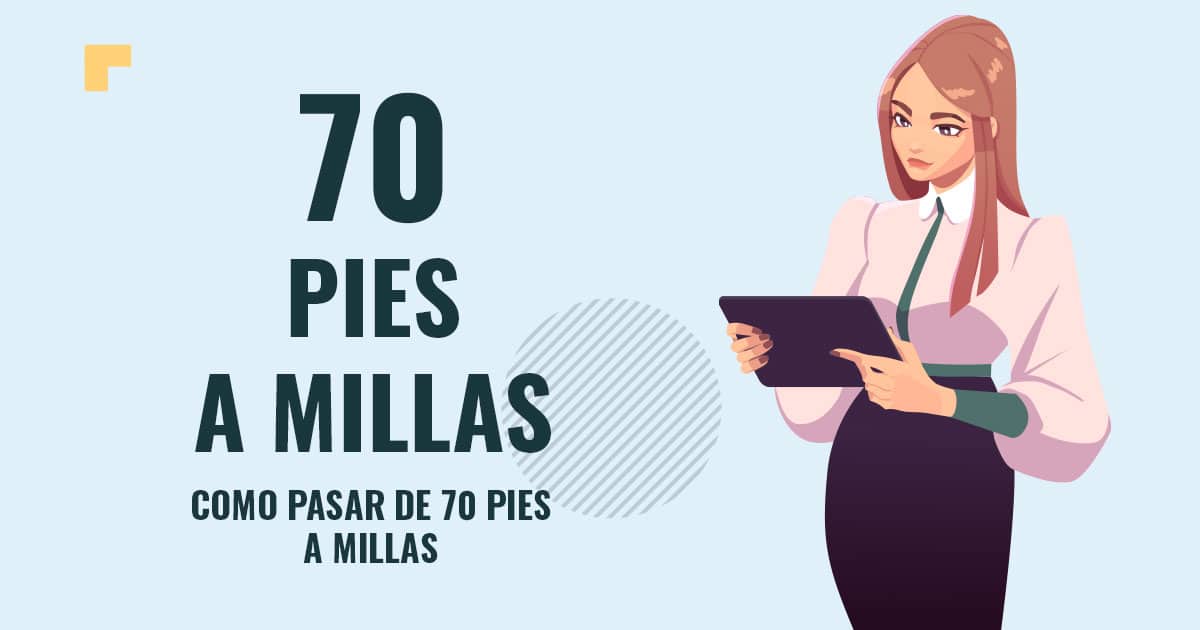 Profesor en pizarra explicando cuanto son 70 pies a millas