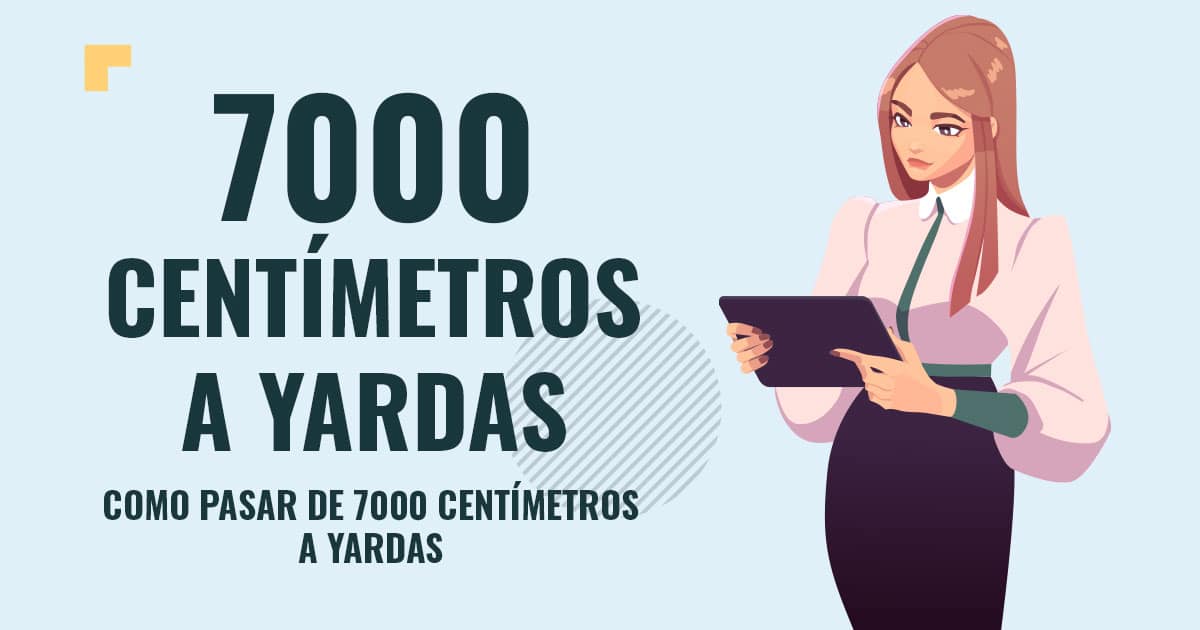 Profesor en pizarra explicando cuanto son 7000 centimetros a yardas