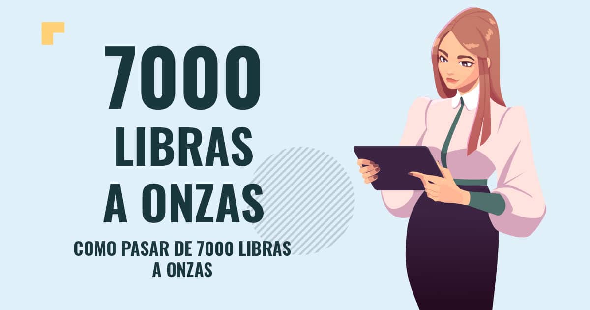 Profesor en pizarra explicando cuanto son 7000 libras a onzas
