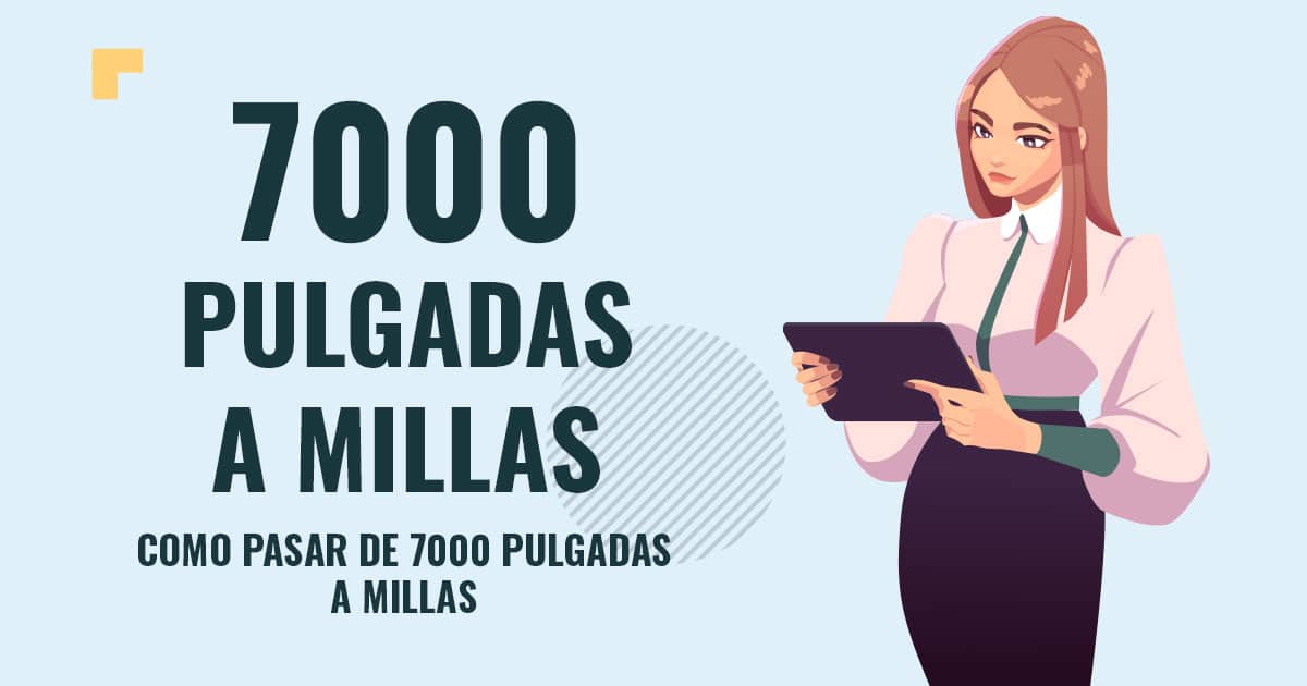 Profesor en pizarra explicando cuanto son 7000 pulgadas a millas