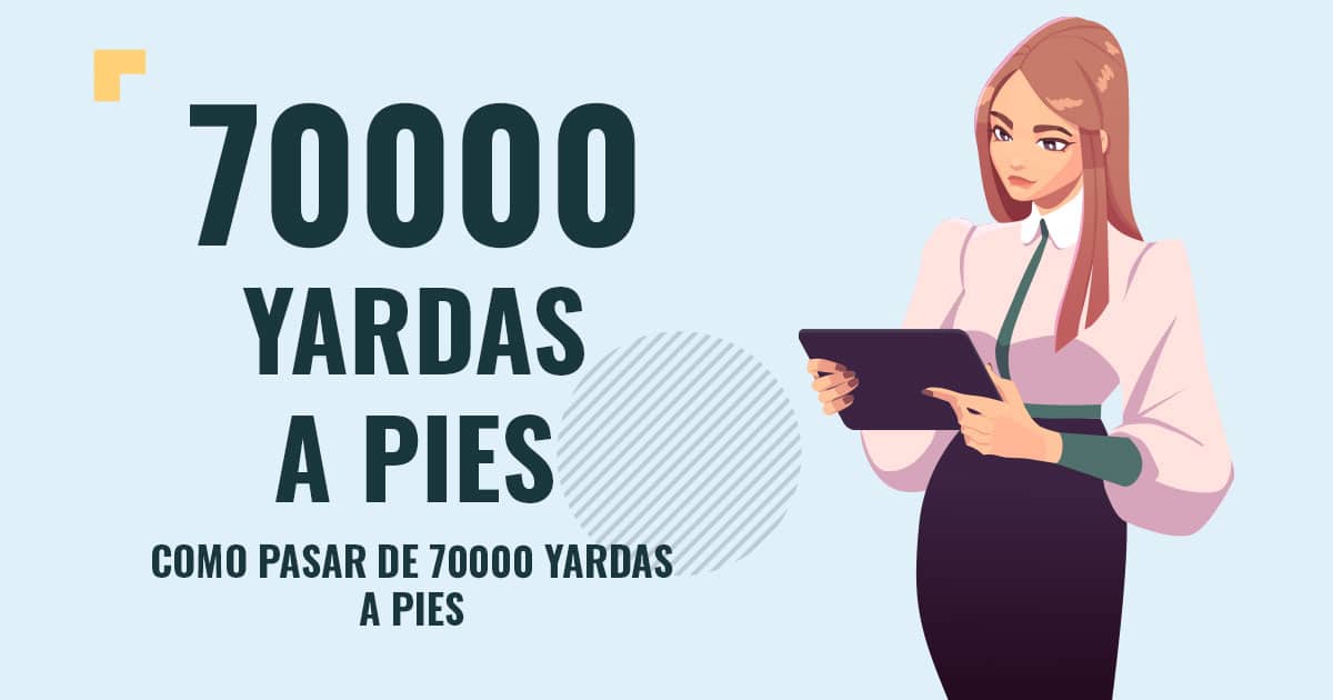 Profesor en pizarra explicando cuanto son 70000 yardas a pies