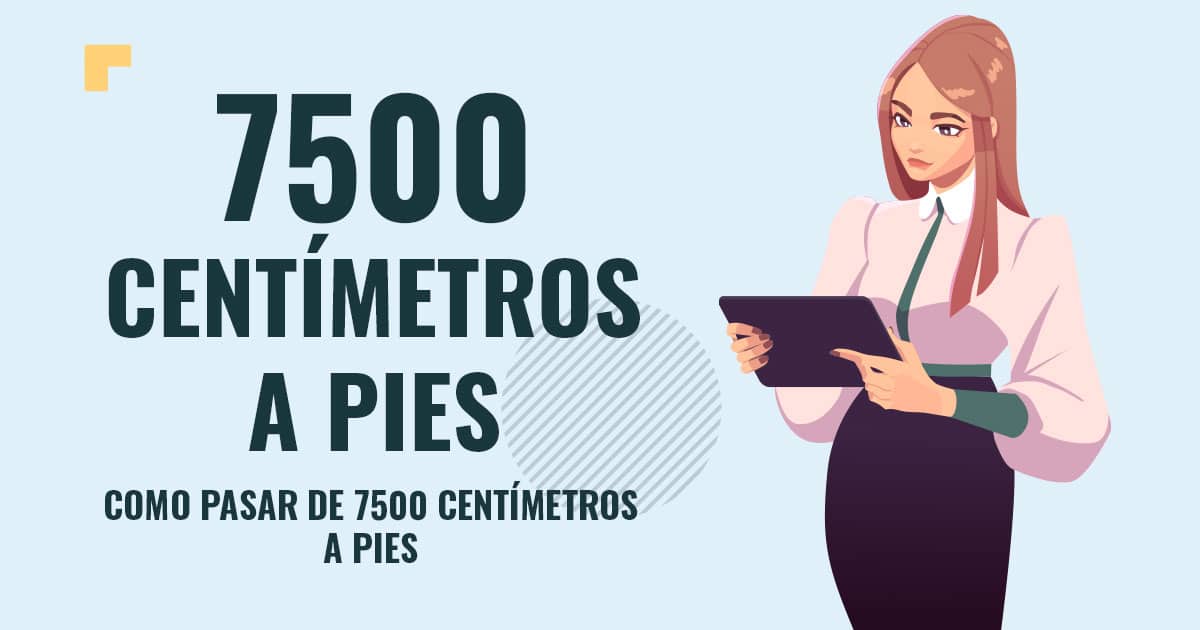 Como pasar de 7500 centimetros a pies Profesor en pizarra explicando cuanto son 7500 centimetros a pies
