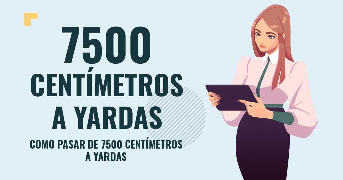 Profesor en pizarra explicando cuanto son 7500 centimetros a yardas