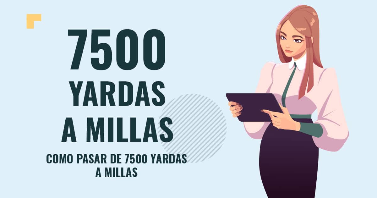 Profesor en pizarra explicando cuanto son 7500 yardas a millas