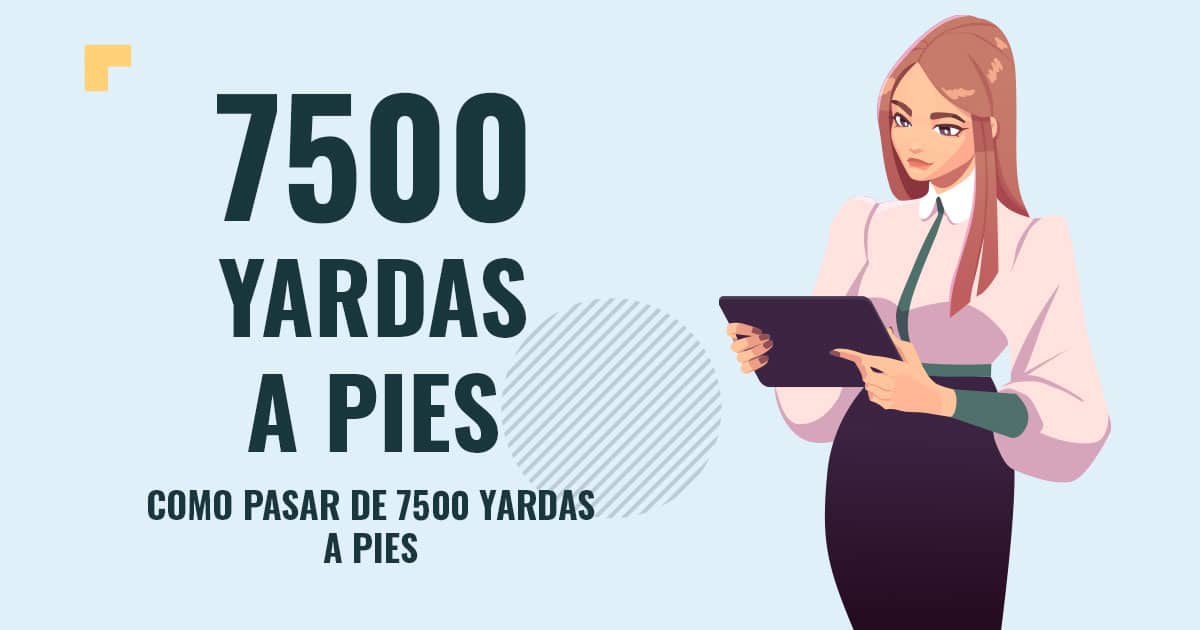 Profesor en pizarra explicando cuanto son 7500 yardas a pies