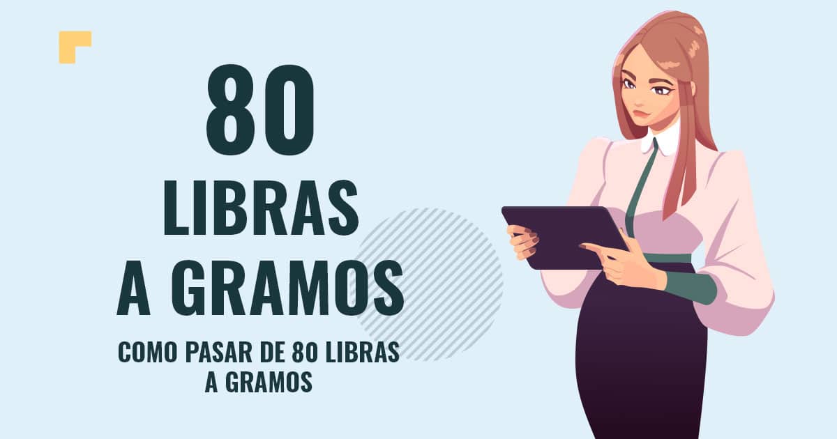 Profesor en pizarra explicando cuanto son 80 libras a gramos