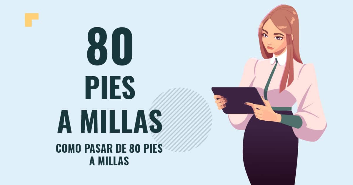 Como pasar de 80 pies a millas Profesor en pizarra explicando cuanto son 80 pies a millas