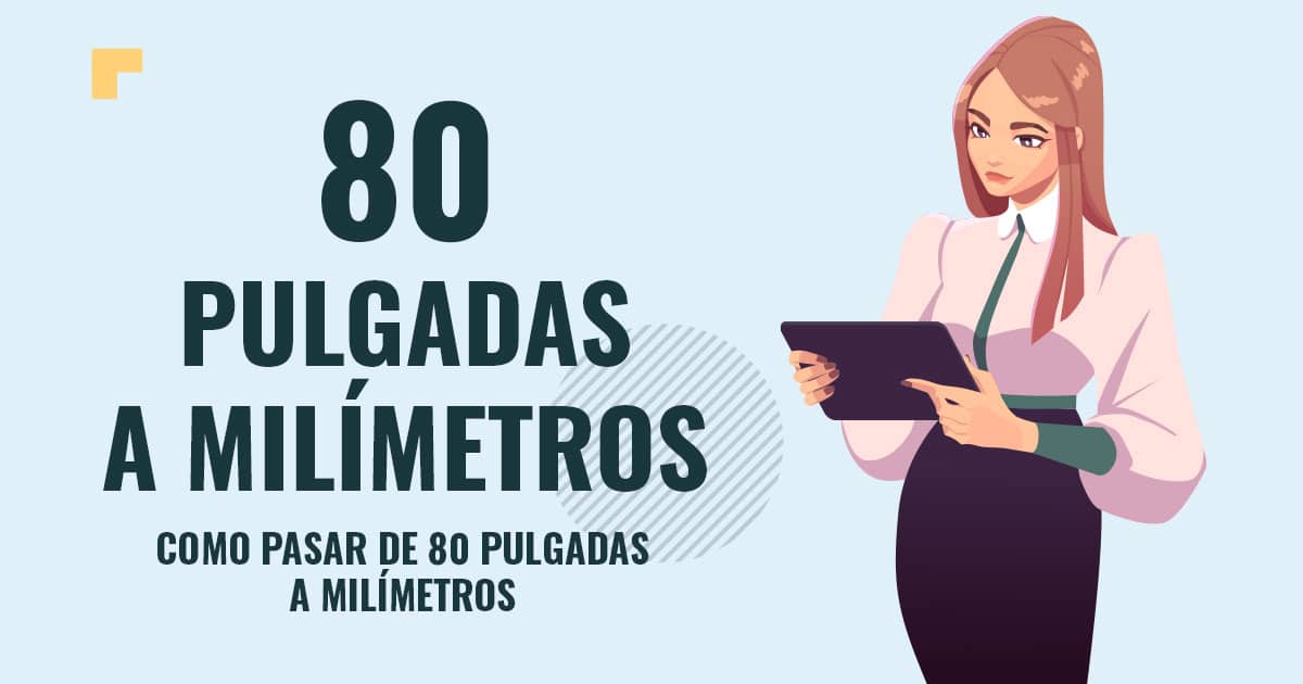 Como pasar de 80 pulgadas a milímetros Profesor en pizarra explicando cuanto son 80 pulgadas a milímetros