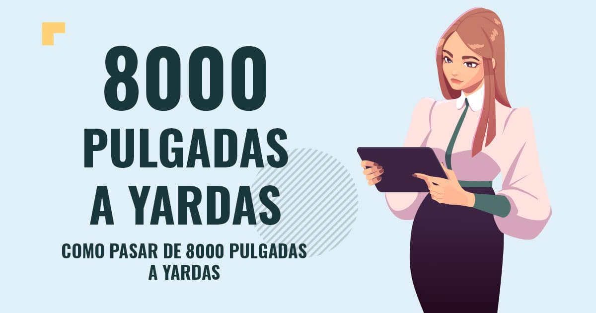 Profesor en pizarra explicando cuanto son 8000 pulgadas a yardas