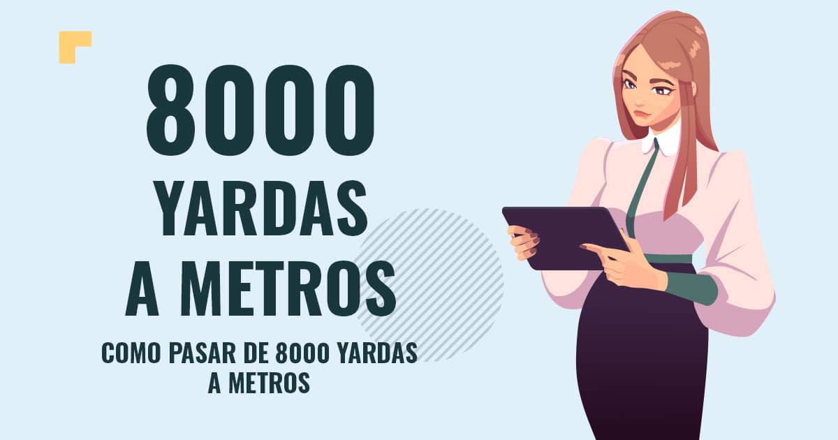 Profesor en pizarra explicando cuanto son 8000 yardas a metros
