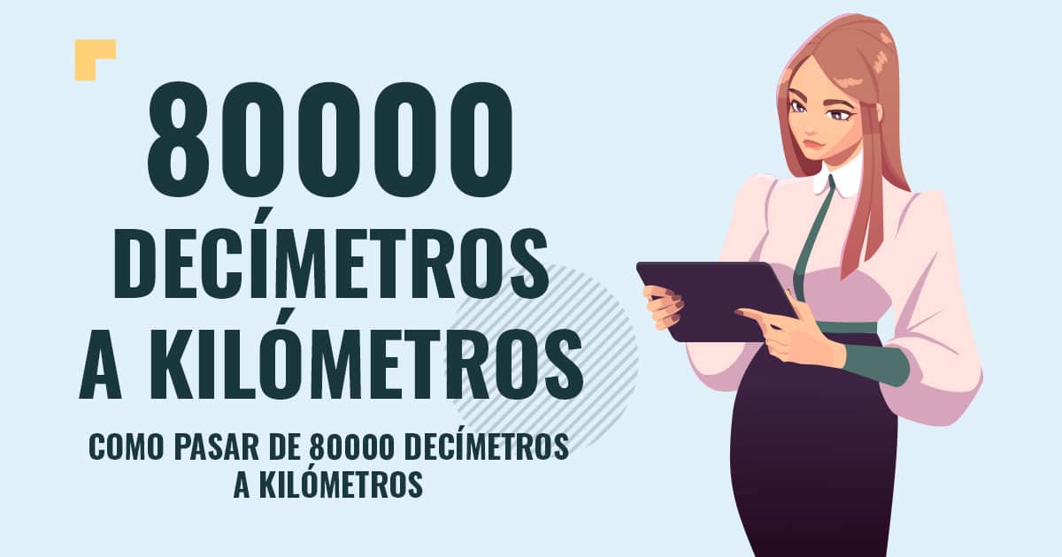 Como pasar de 80000 decimetros a kilómetros Profesor en pizarra explicando cuanto son 80000 decimetros a kilómetros