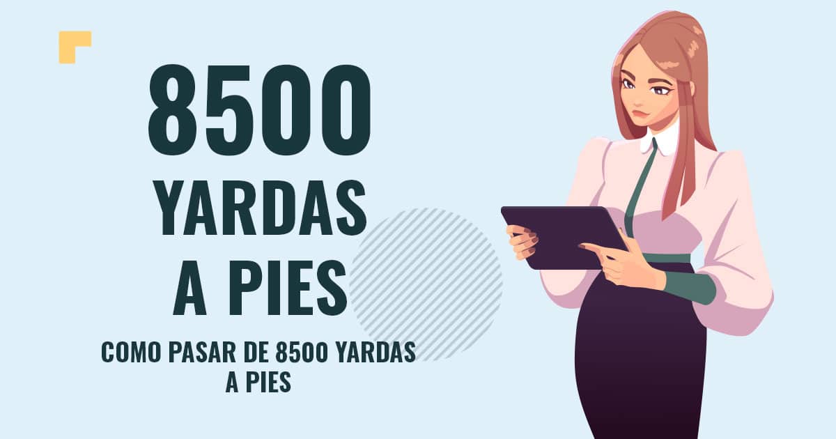 Profesor en pizarra explicando cuanto son 8500 yardas a pies