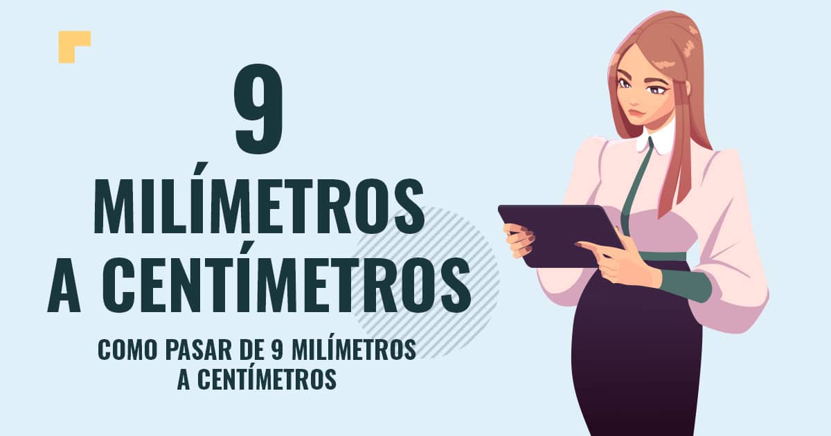 Como pasar de 9 milimetros a centímetros Profesor en pizarra explicando cuanto son 9 milimetros a centímetros