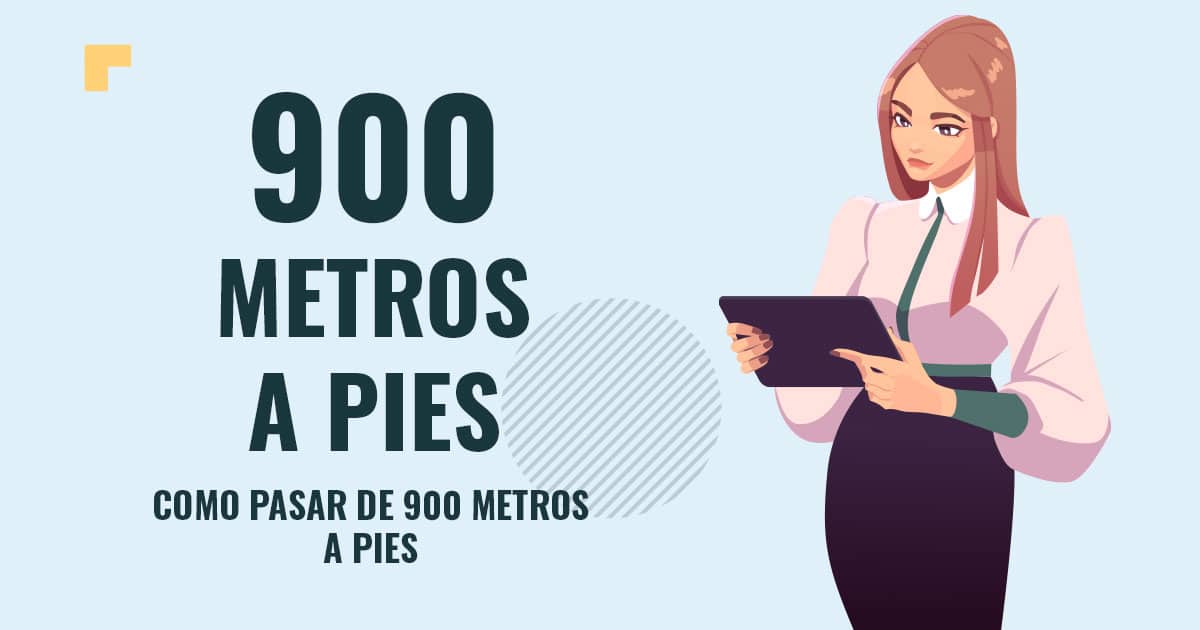 Profesor en pizarra explicando cuanto son 900 metros a pies