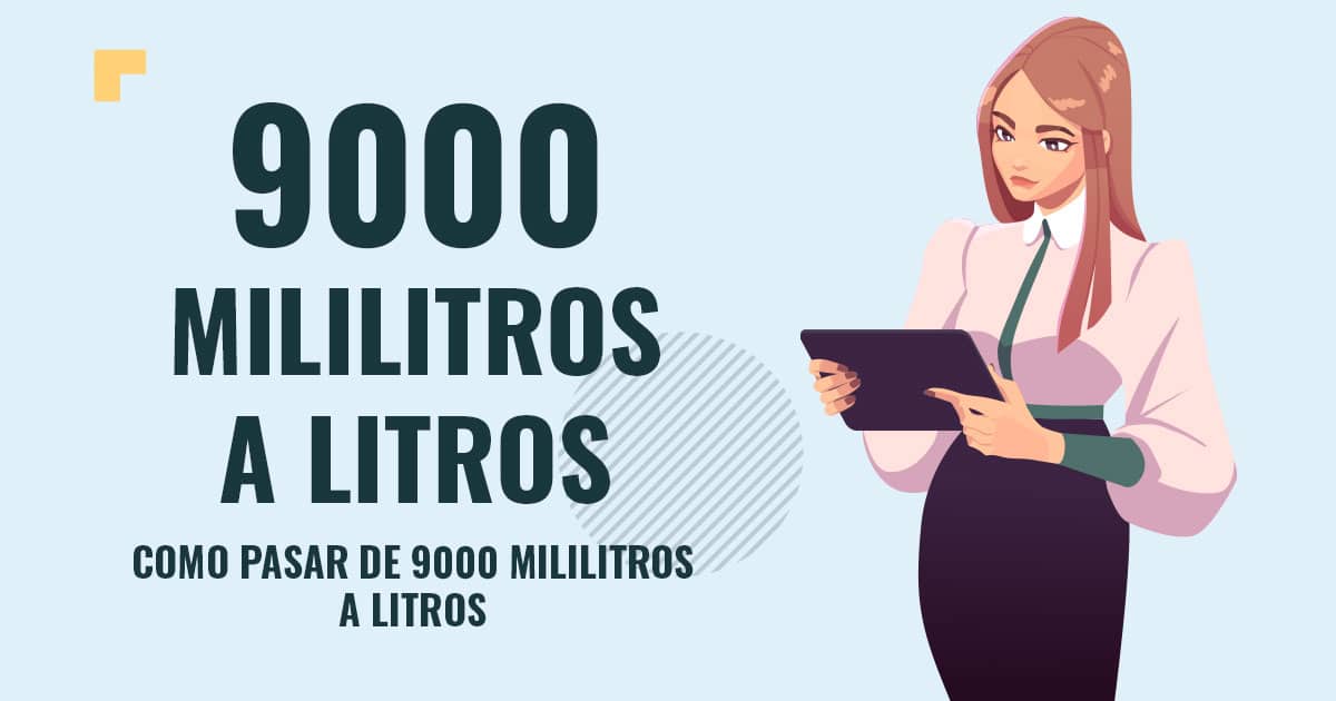 Como pasar de 9000 mililitros a litros Profesor en pizarra explicando cuanto son 9000 mililitros a litros