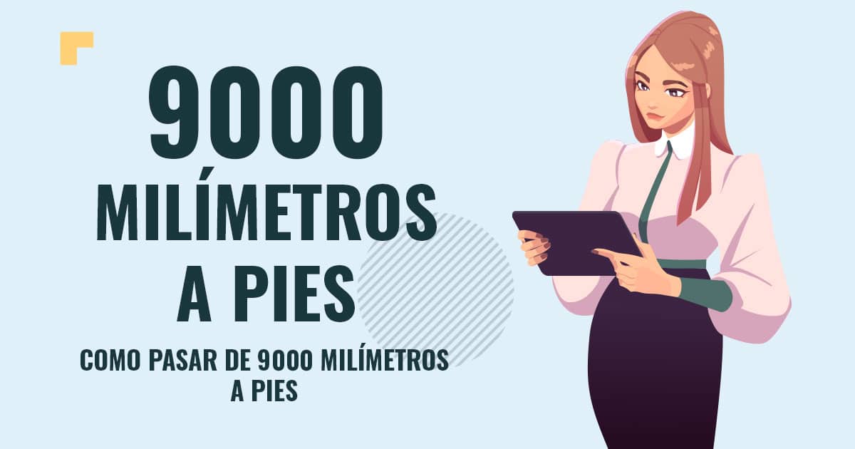 Como pasar de 9000 milimetros a pies Profesor en pizarra explicando cuanto son 9000 milimetros a pies