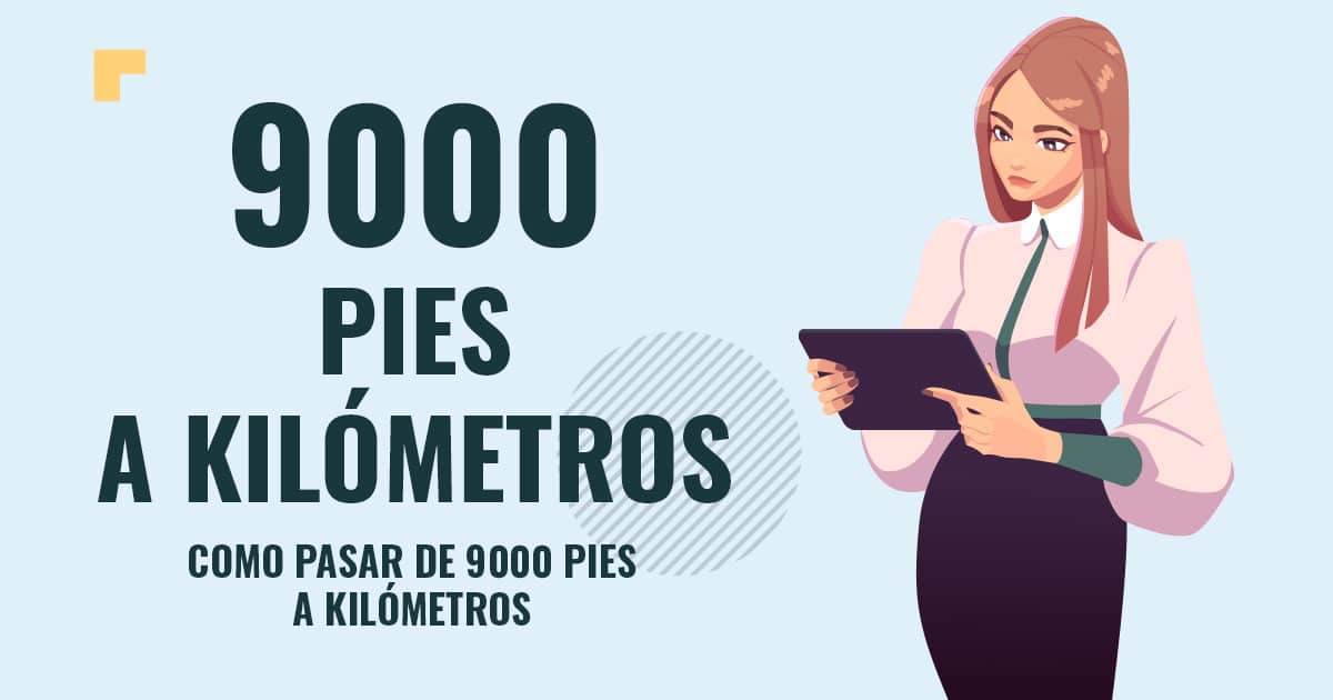 Profesor en pizarra explicando cuanto son 9000 pies a kilómetros