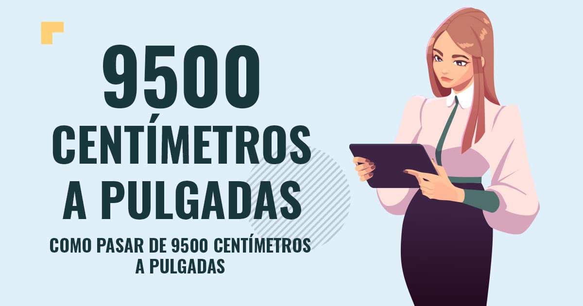 Profesor en pizarra explicando cuanto son 9500 centimetros a pulgadas